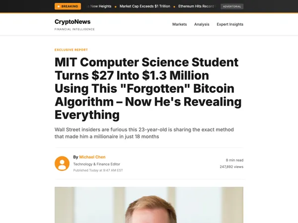 Crypto News Advertorial thumbnail