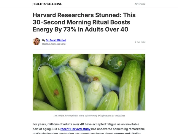 Wellness Discovery Advertorial thumbnail