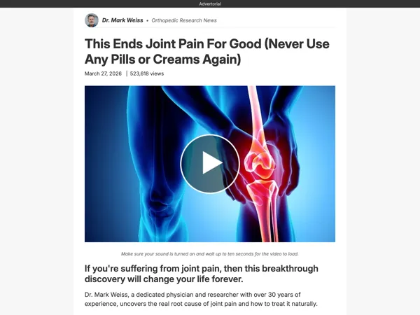 Joint Health Advertorial thumbnail