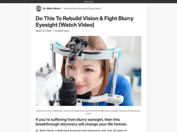 Vision Health VSL Advertorial thumbnail